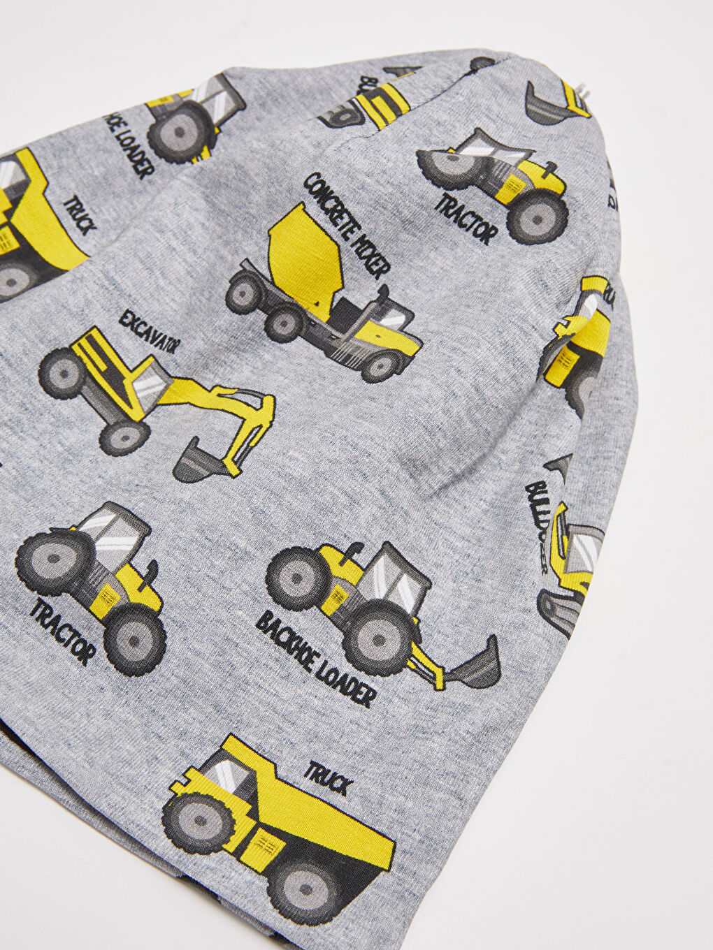 Boys Construction Machinery Printed Beret-1