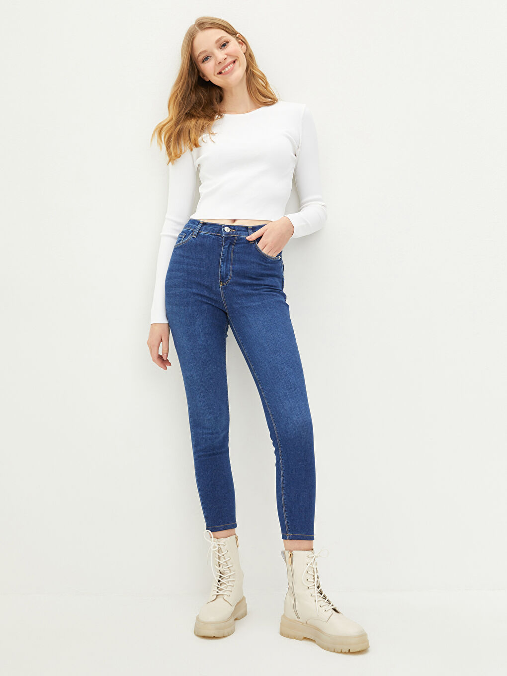 High Waisted Jupiter Super Skinny Fit Women's Jeans