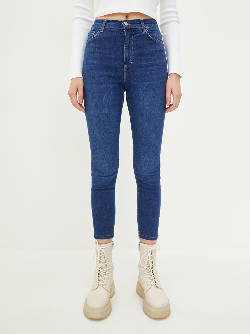 High Waisted Jupiter Super Skinny Fit Women's Jeans-3