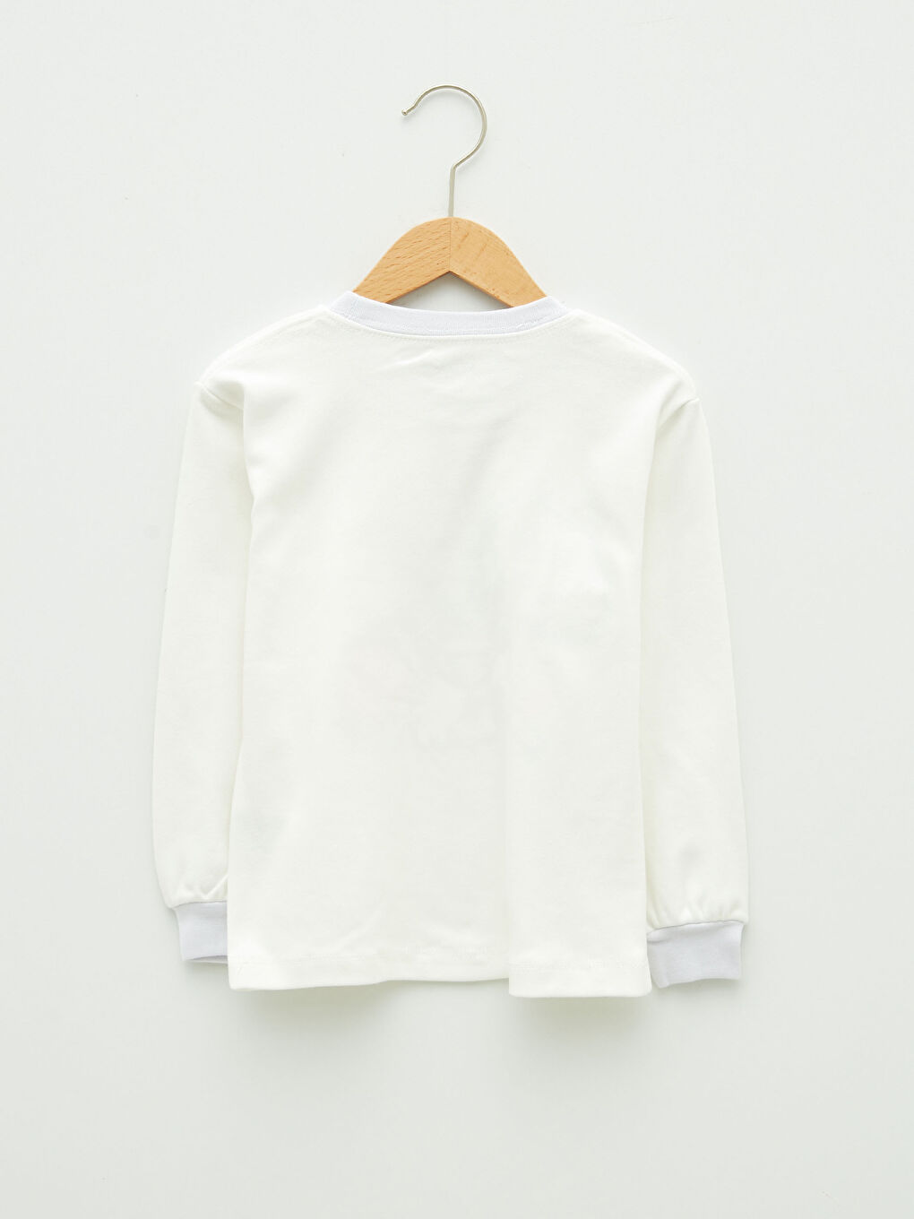 Crew Neck Long Sleeve Printed Cotton Baby Girl Pajama Set-2