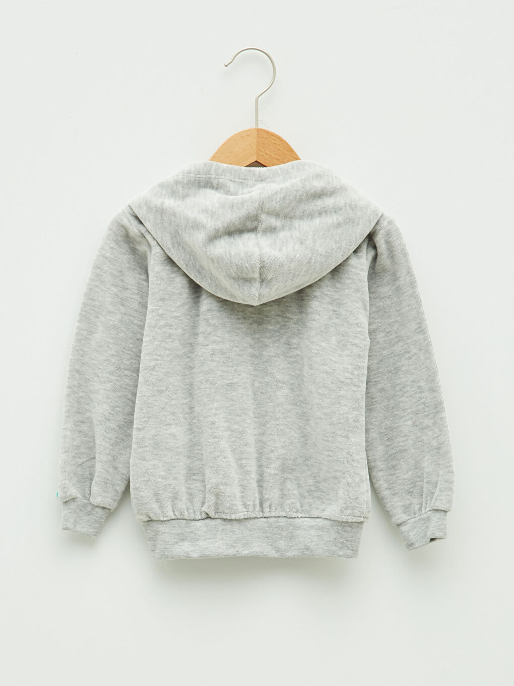 Hanorac cu fermoar din catifea cu detalii brodate, cu glugă și mânecă lungă pentru bebeluși băieți-1