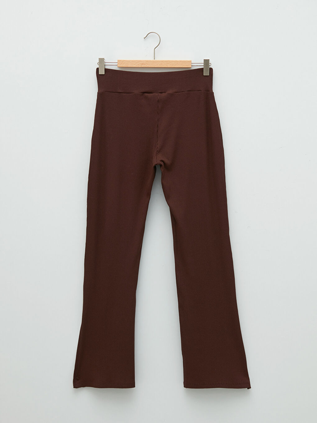 Elasticated Waist Plain Wide Leg Women's Leggings-6