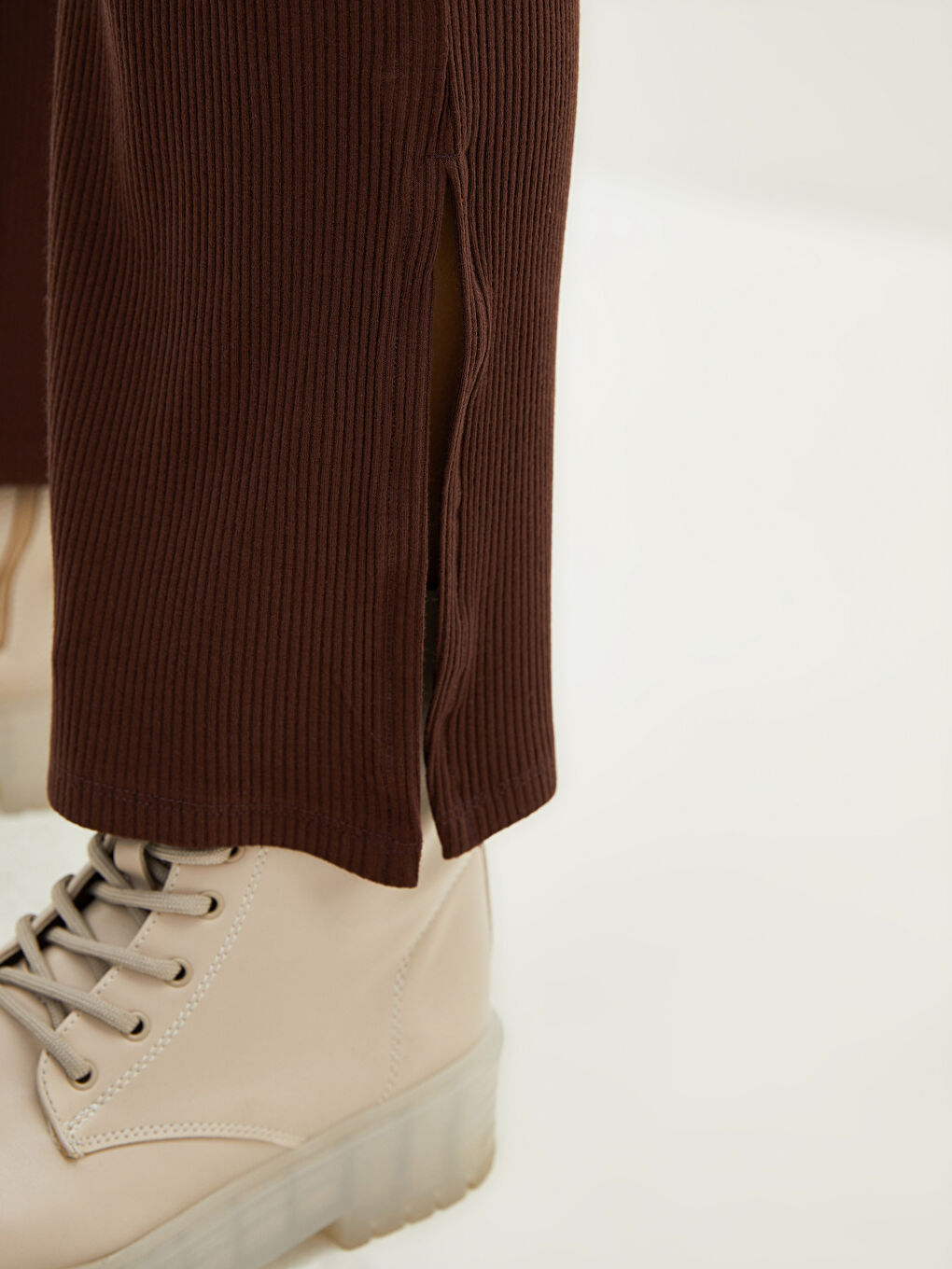 Elasticated Waist Plain Wide Leg Women's Leggings-2