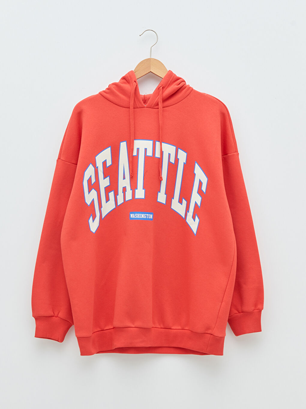 XSIDE Sweatshirt Épais à Capuche Imprimé Texte pour Femmes -W1KG55Z8-R23