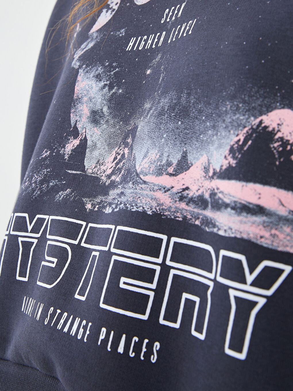 Sweat-shirt Épais Imprimé pour Femmes à Col Rond-2