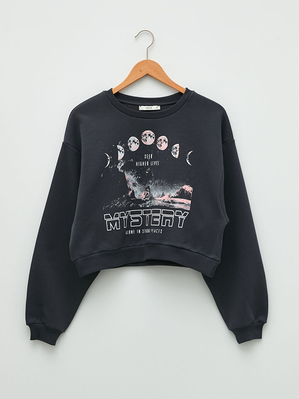 Sweat-shirt Épais Imprimé pour Femmes à Col Rond-5