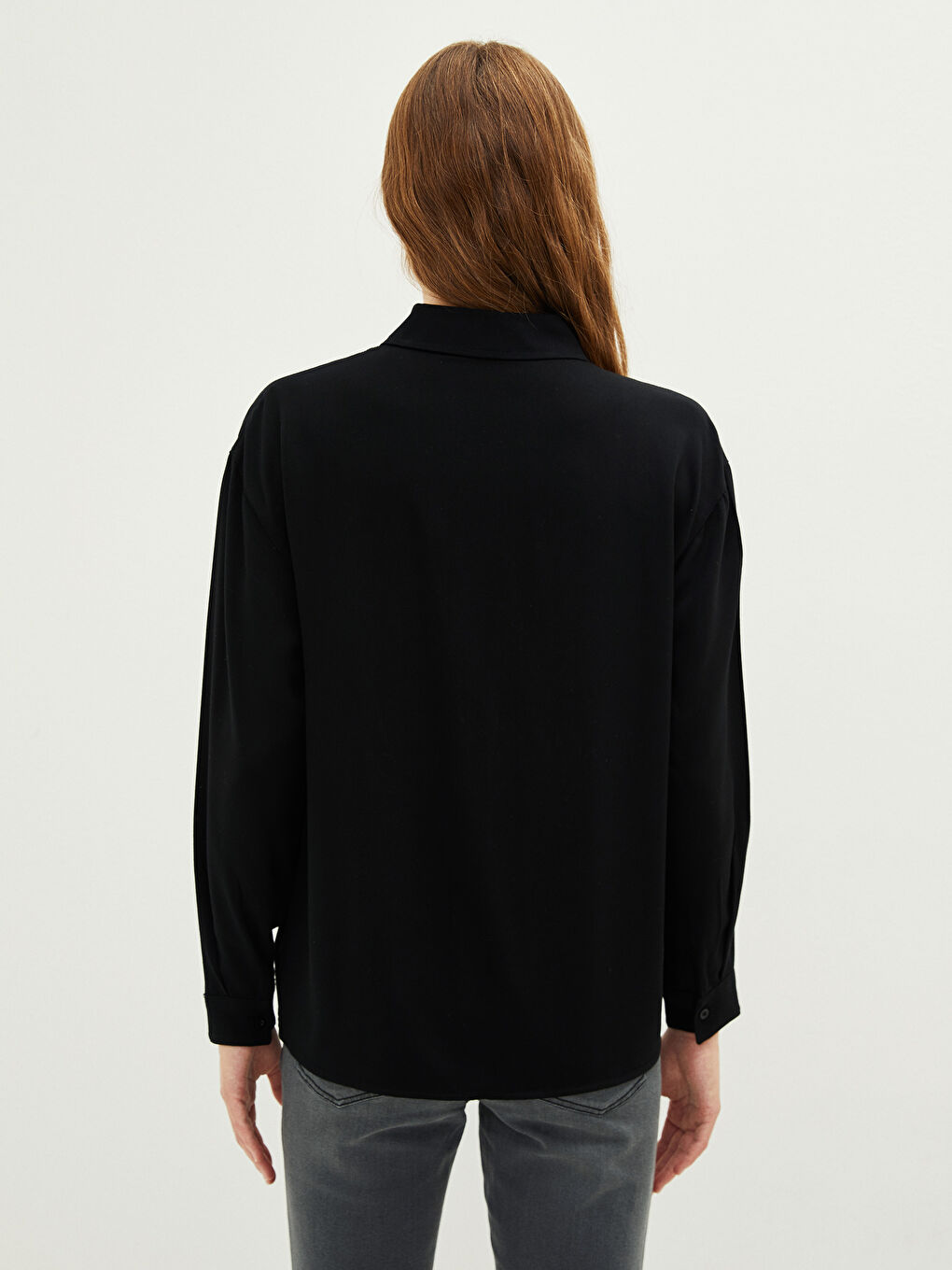 Chemise pour Femmes en Viscose à Manches Longues avec Fermeture à Boutons sur le Devant-3