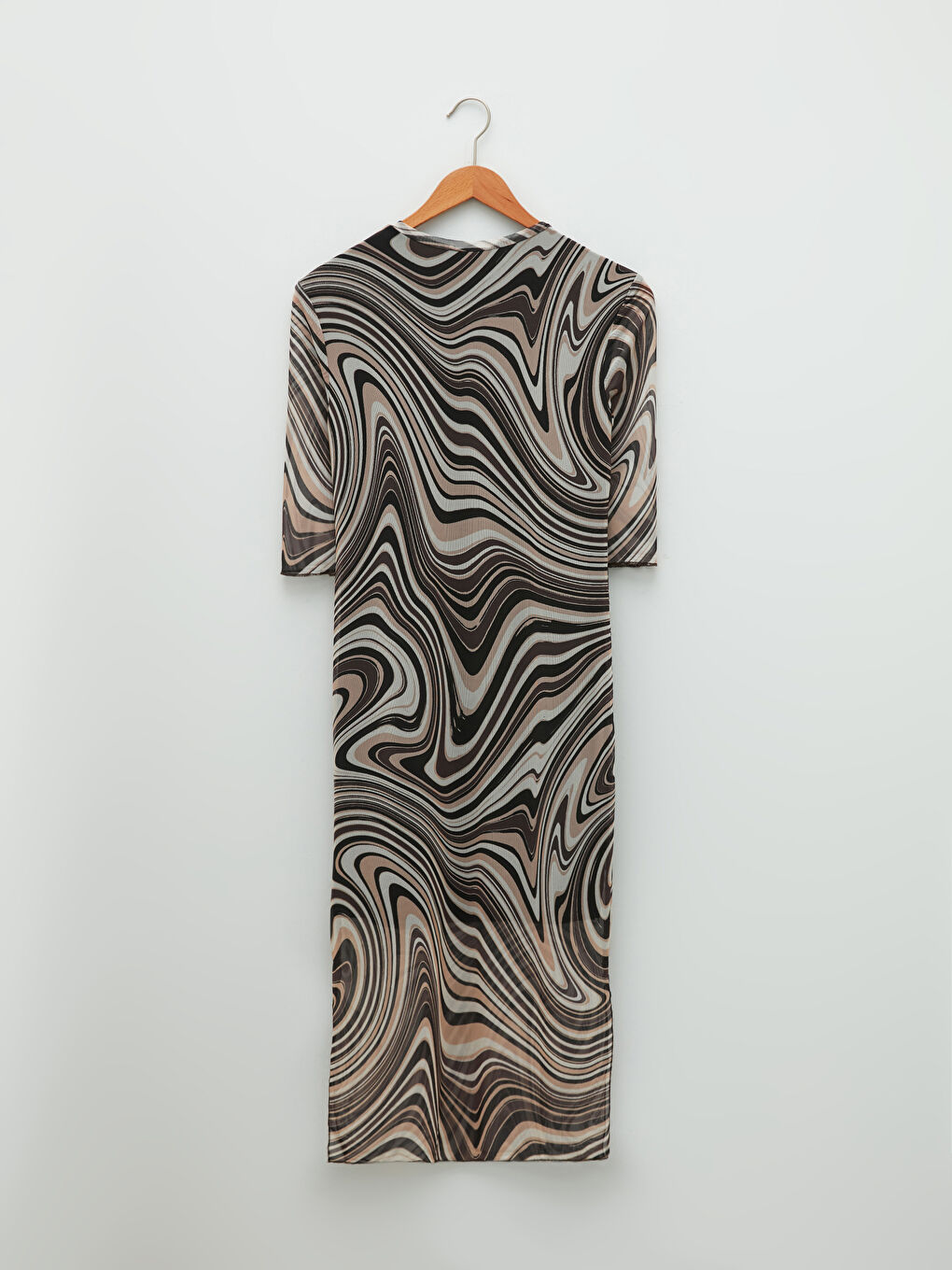 Rochie Cu Decolteu Rotund Cu Model,Pentru Femei-6