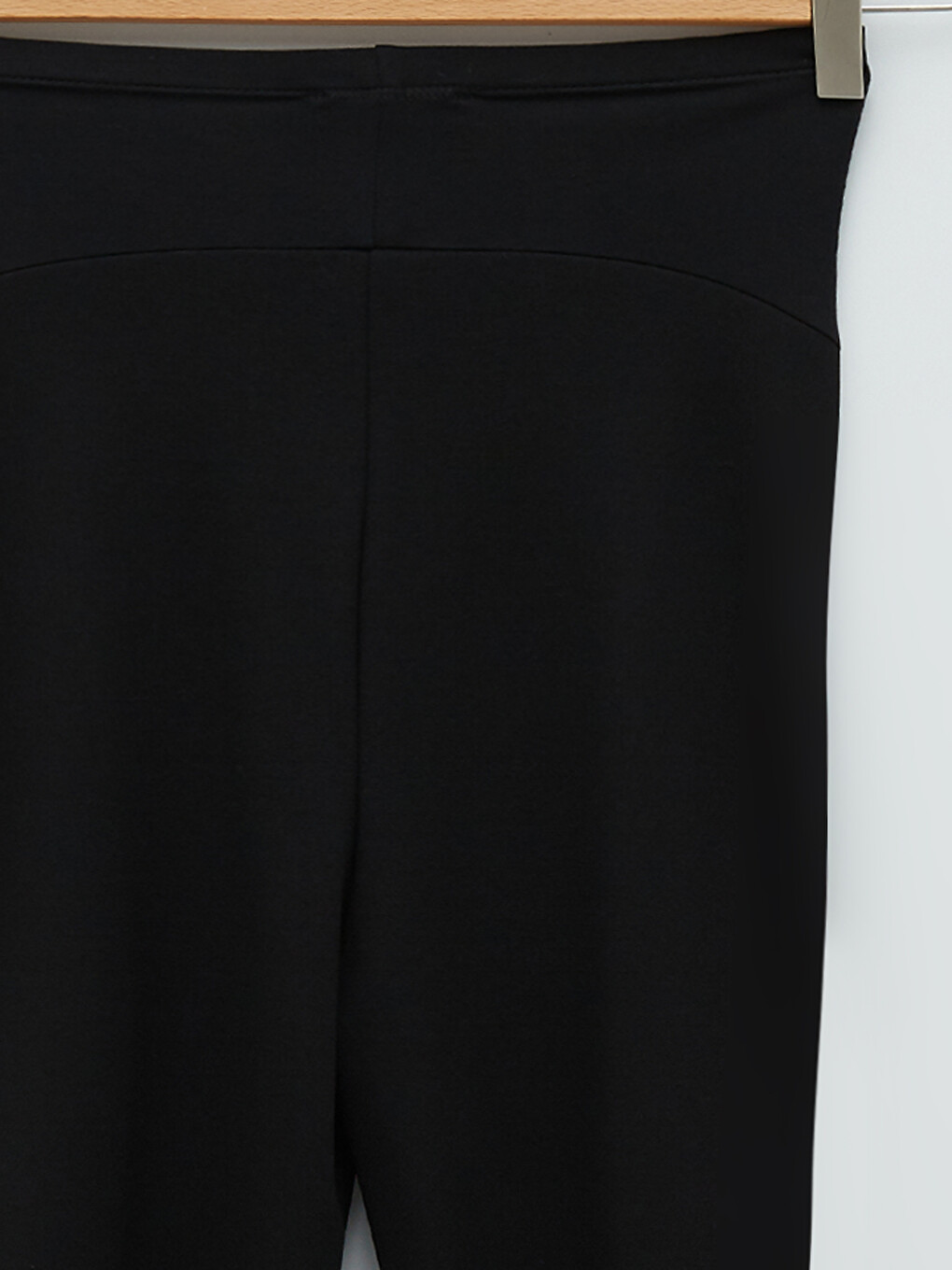 Tummy Paneled Straight Slit Detailed Maternity Trousers-7