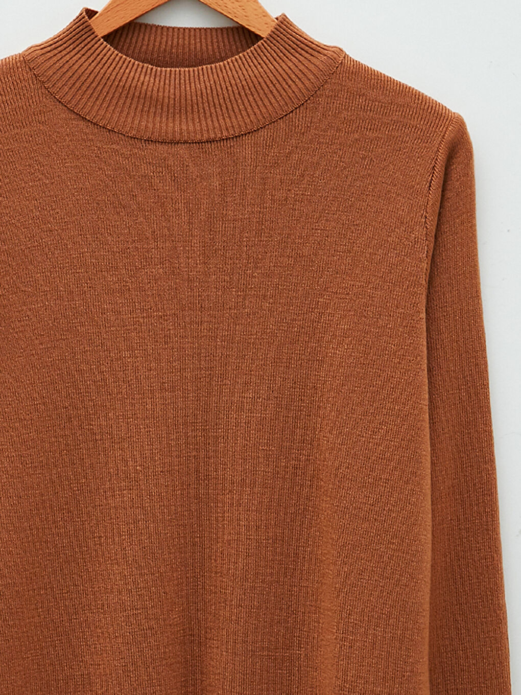 Half Turtleneck Long Sleeve Women's Knitwear Tunic-8
