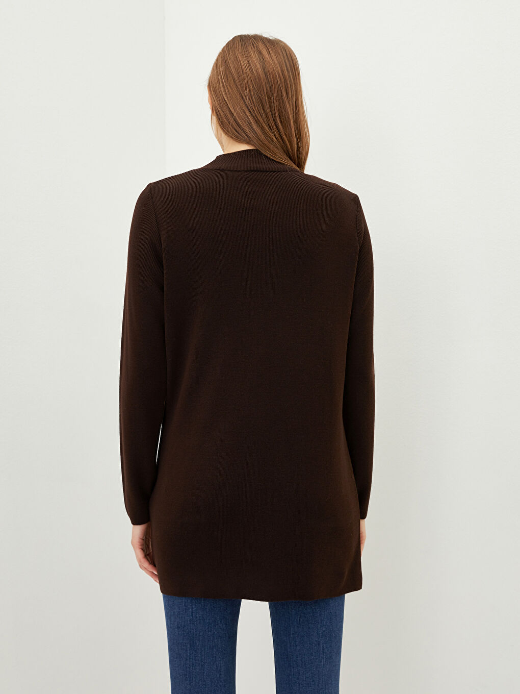 LCWAIKIKI Classic Half Turtleneck Long Sleeve Women's Knitwear Tunic -W1KH59Z8-S1J