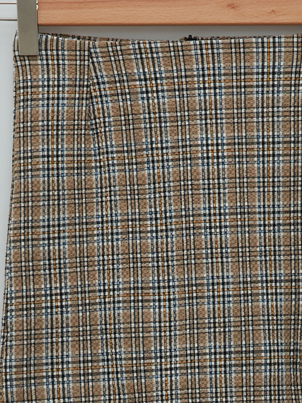 LCW Vision Zippered Waist Plaid Women's Mini Skirt -W1KH80Z8-LQ2