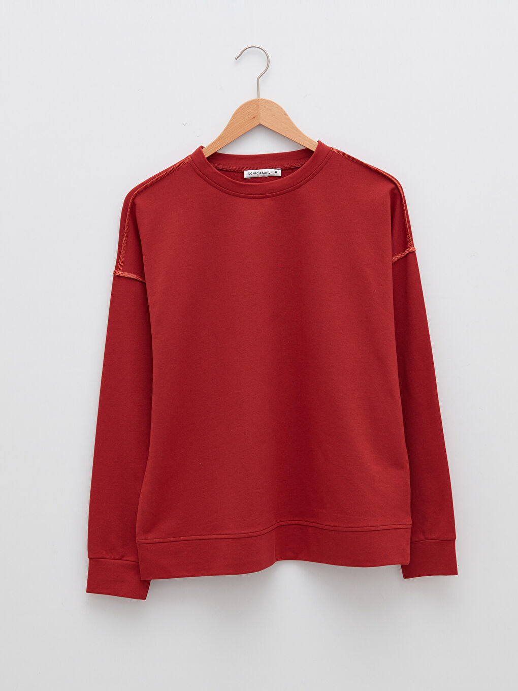 LCW Vision Rundhalsausschnitt Schlicht Langarm Damen-Sweatshirt -W1KH83Z8-H1E