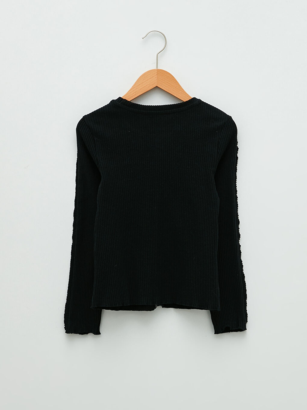 LCW Kids Rundhalsausschnitt Basic Langarm T-Shirt für Mädchen -W1KH97Z4-CVL