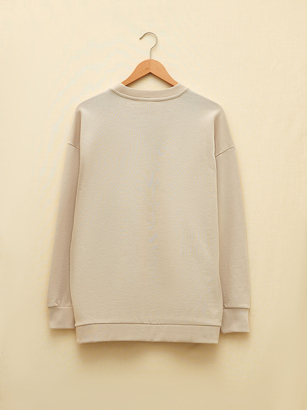 Hanorac pentru gravide cu mânecă lungă imprimat și guler rotund-6