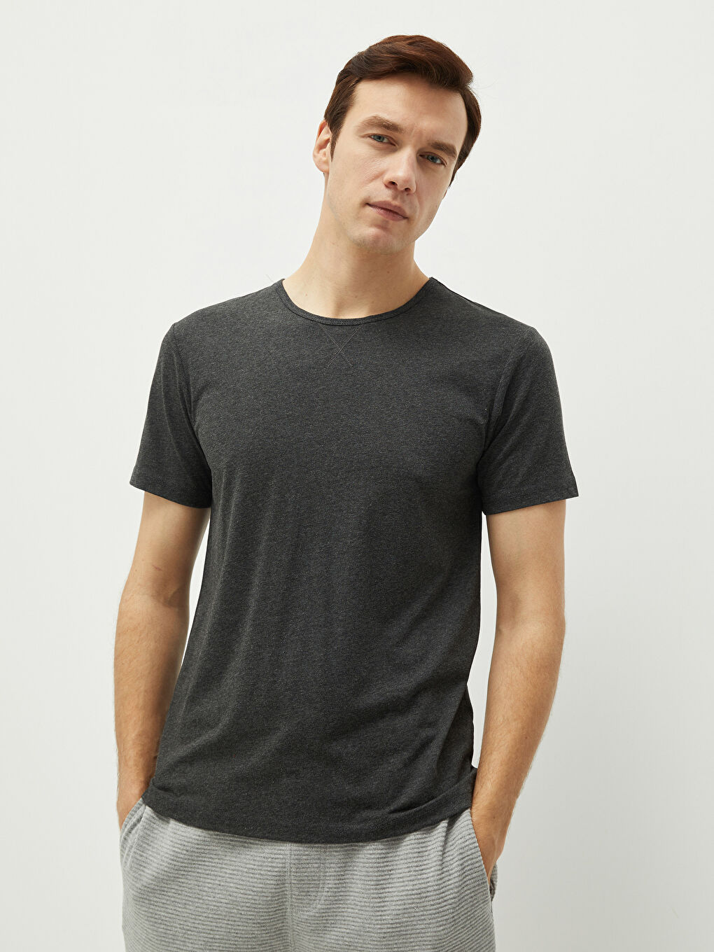 Crew Neck Jersey Men's T-Shirt-1