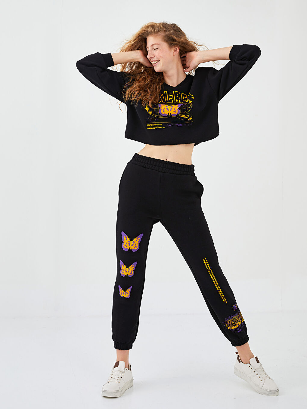 XSIDE Crew Neck Printed Women's Thick Sweatshirt -W1KI39Z8-CVL