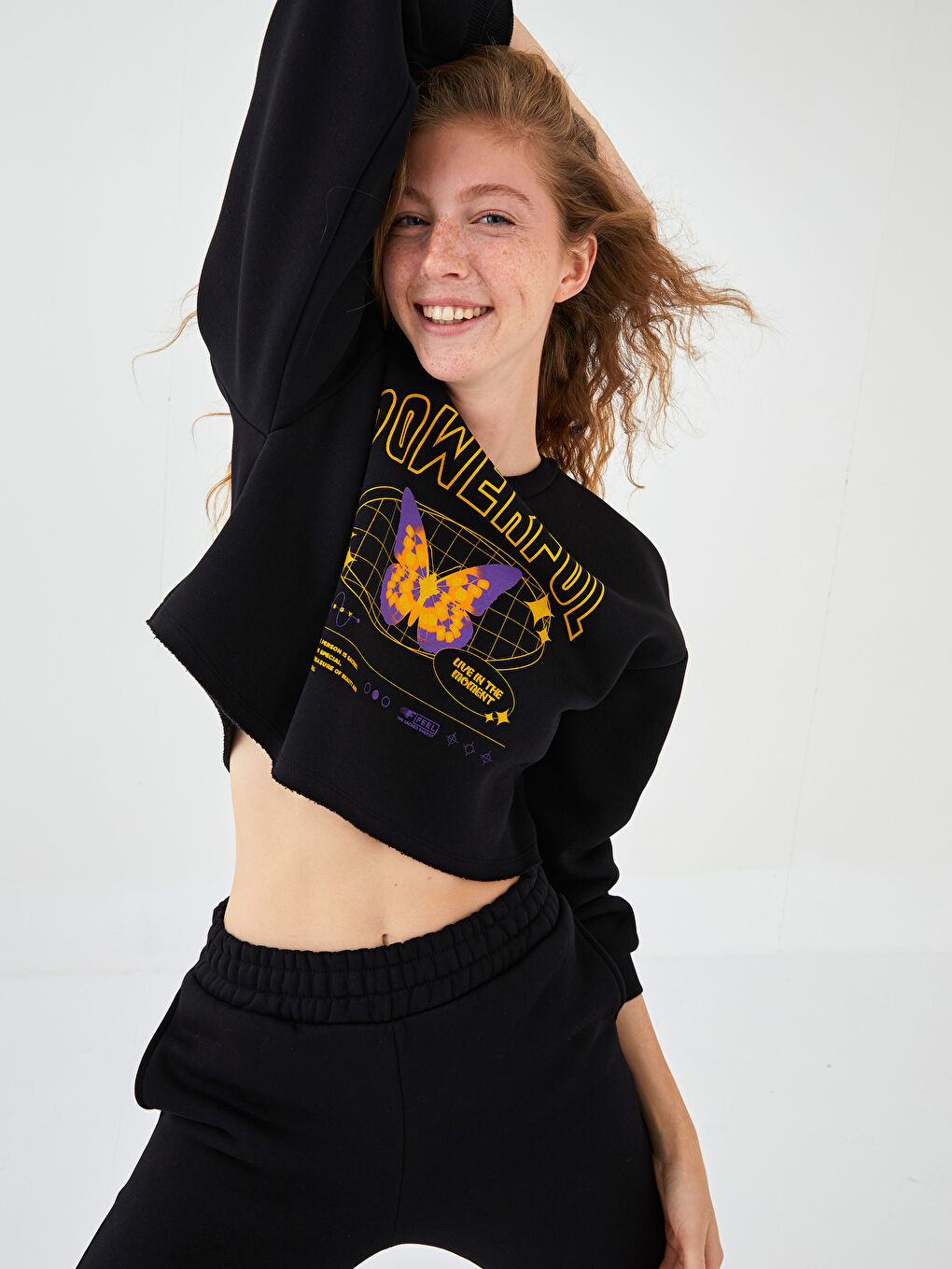 XSIDE Crew Neck Printed Women's Thick Sweatshirt -W1KI39Z8-CVL