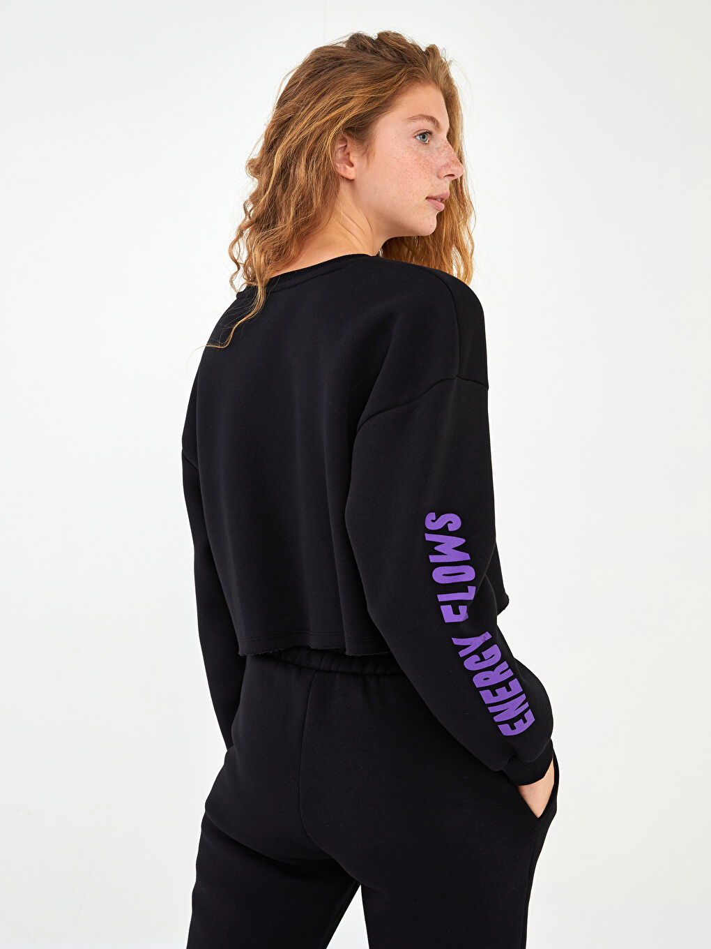 XSIDE Crew Neck Printed Women's Thick Sweatshirt -W1KI39Z8-CVL