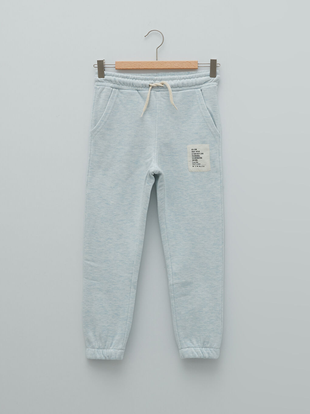 Mavi Beli Lastikli Basic Erkek Çocuk Jogger Eşofman Altı