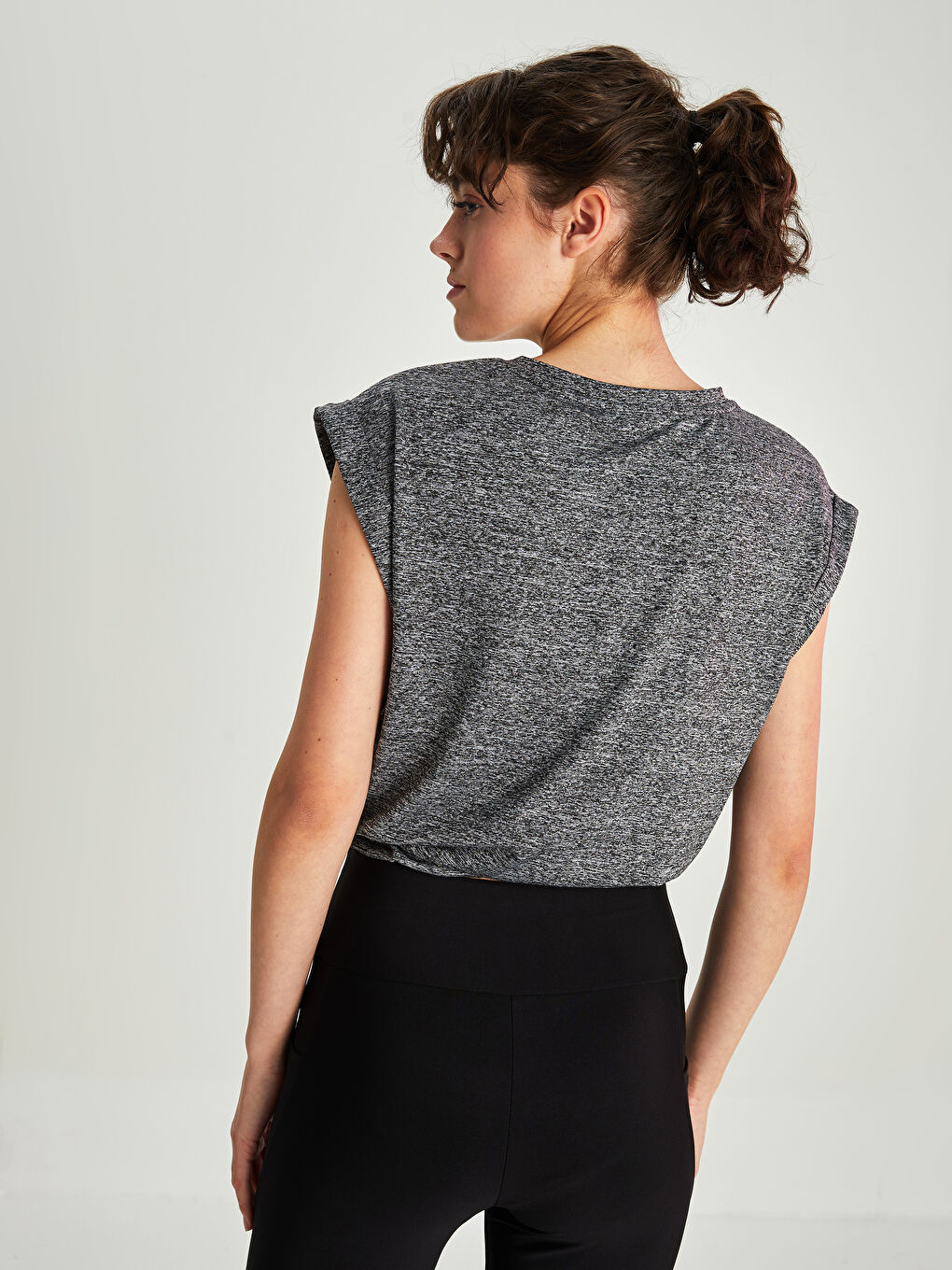 Women's Crew Neck Straight Sleeveless T-Shirt-4