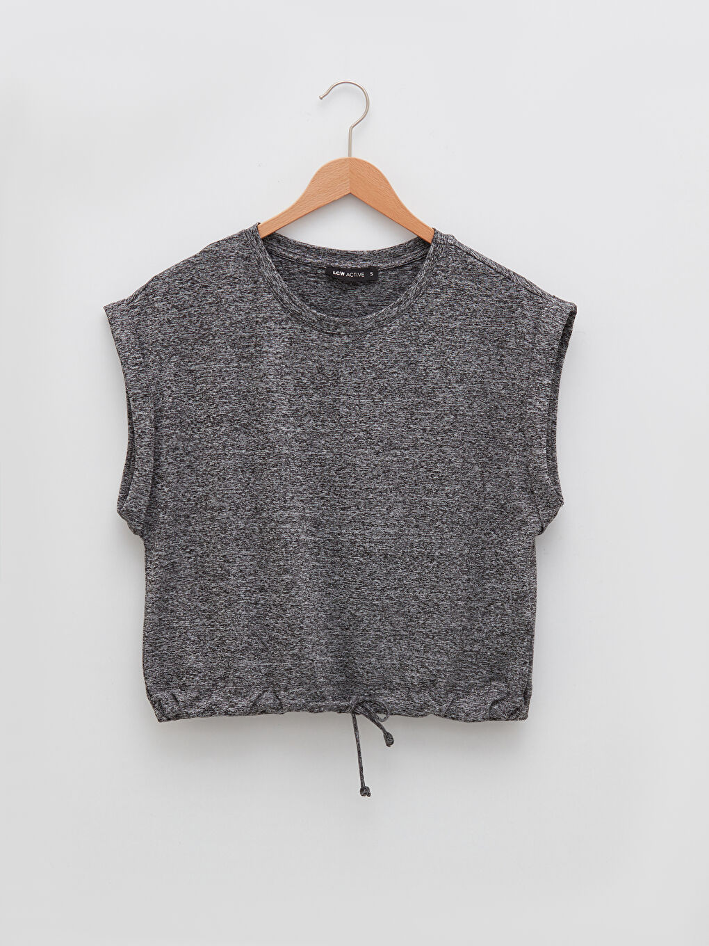 Women's Crew Neck Straight Sleeveless T-Shirt-5