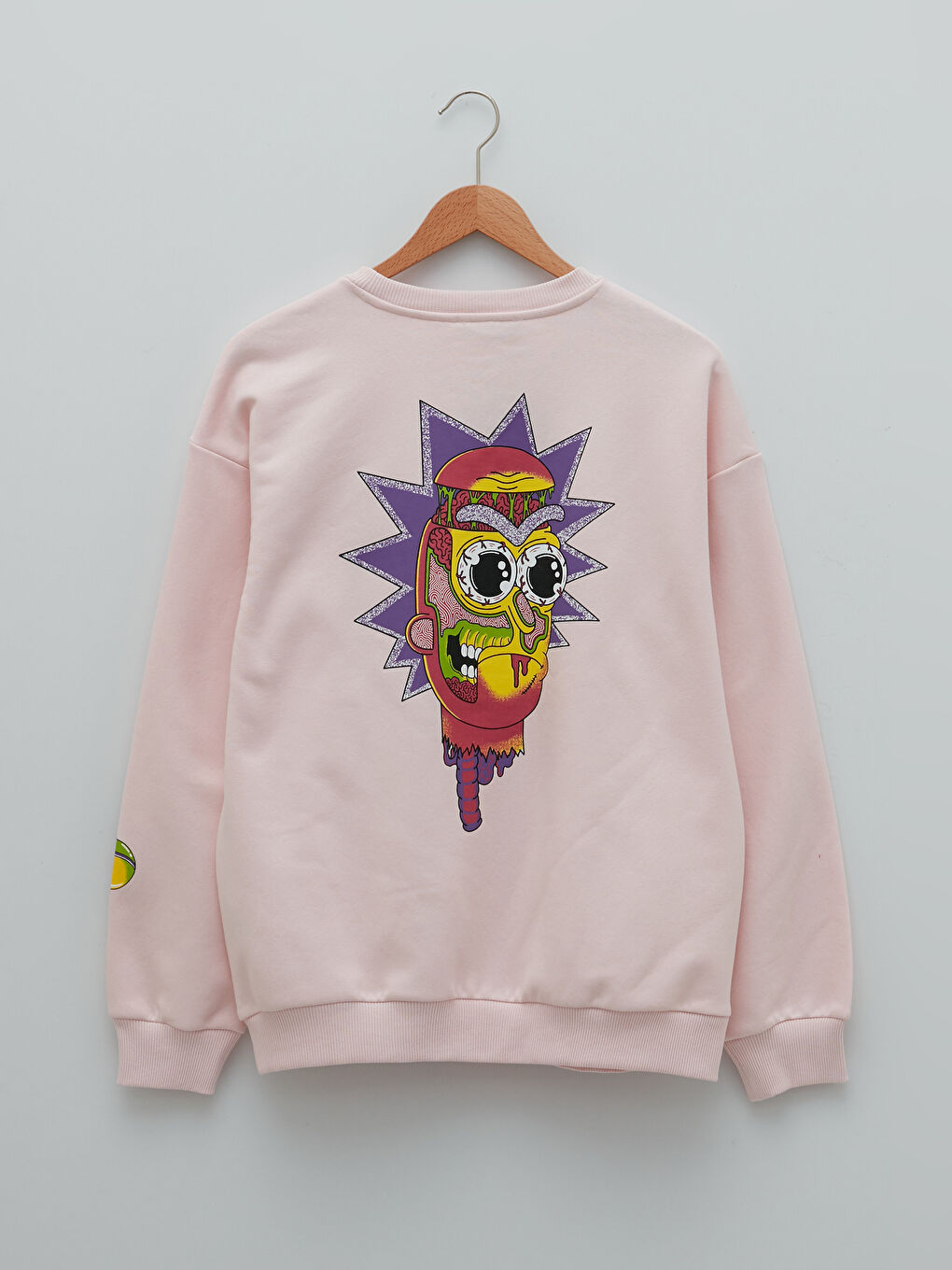 XSIDE Crew Neck Rick and Morty Printed Women's Thick Sweatshirt -W1KI75Z8-JH3