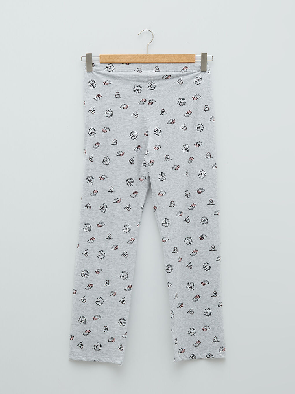 طقم بيجاما للسيدات بأكمام طويلة مطبوع بياقة قميص-8