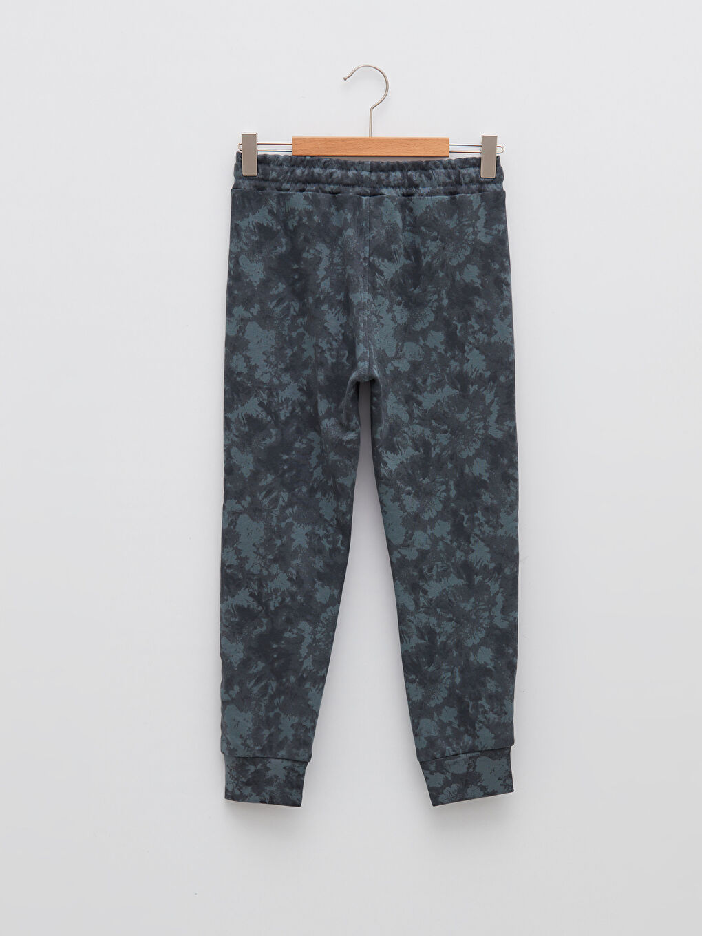 Tie-Dye Patterned Boy Jogger Sweatpants With Elastic Waist-1