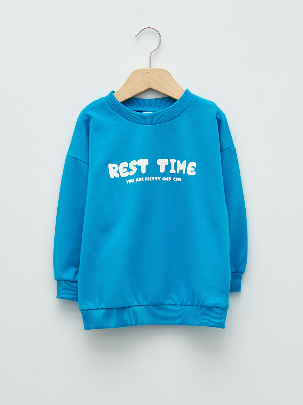 Свитшот с круглым вырезом, длинным рукавом и принтом для малышей мальчиков