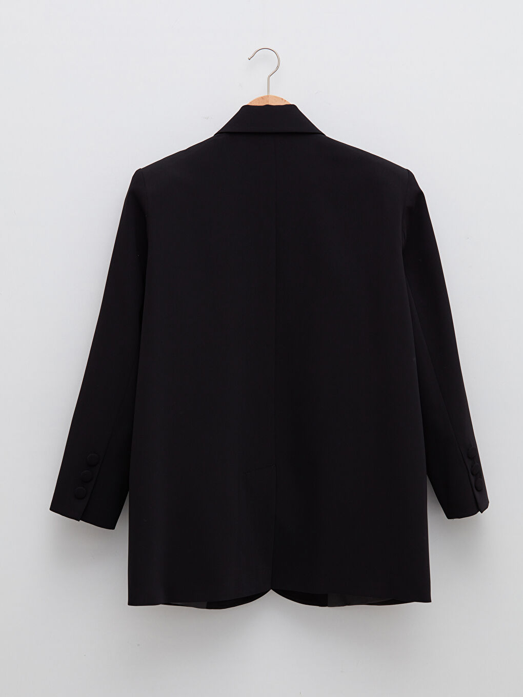 Plain Long Sleeve Oversize Women's Blazer Jacket-13