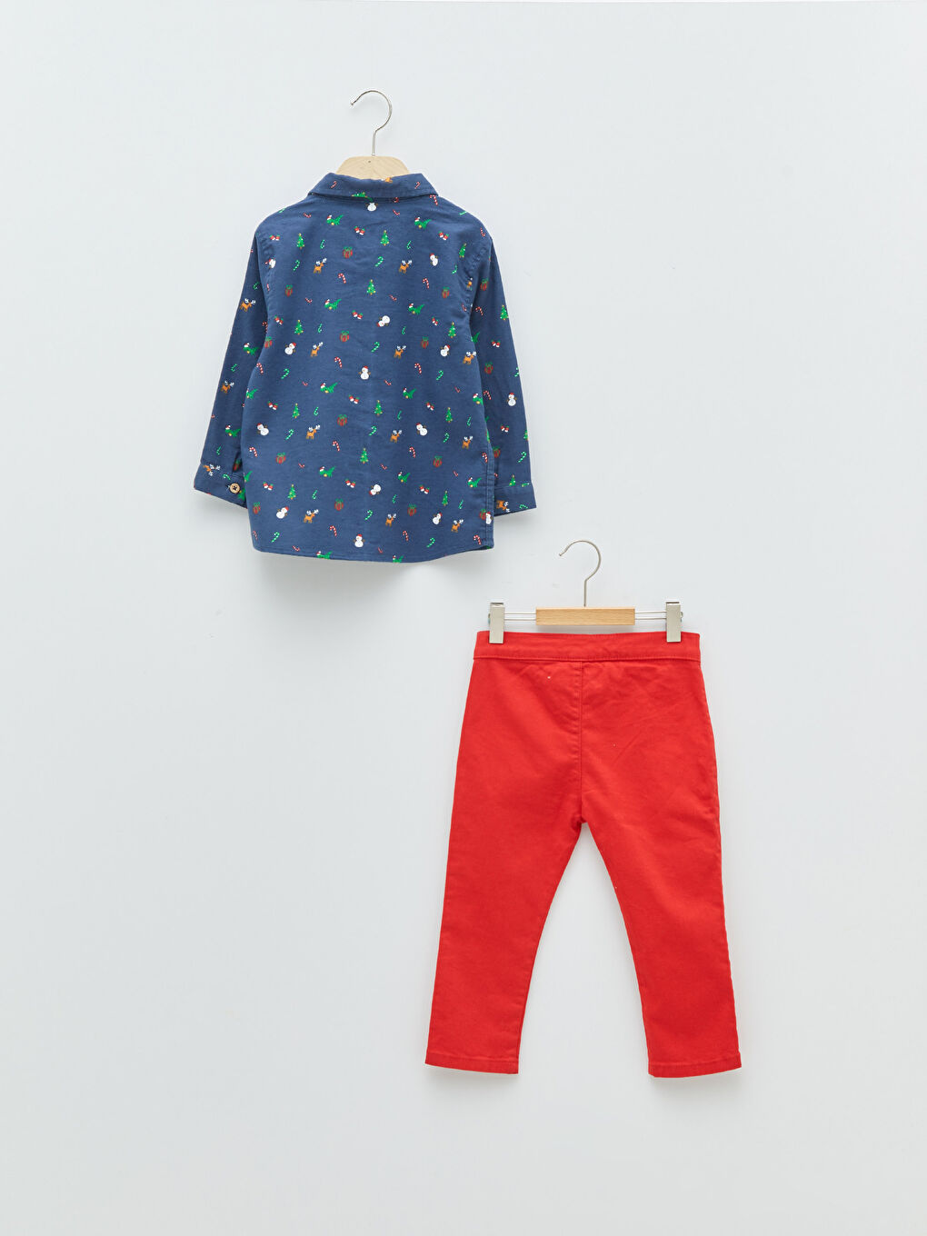 Long Sleeve Printed Baby Boy Shirt Pants and Bow Tie 3-Pack Set-1