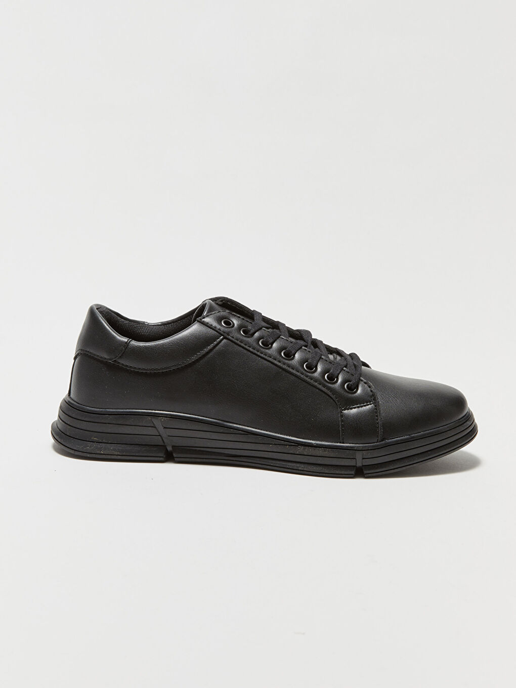 Siyah Bağcıklı Loafer Erkek Klasik Ayakkabı-1