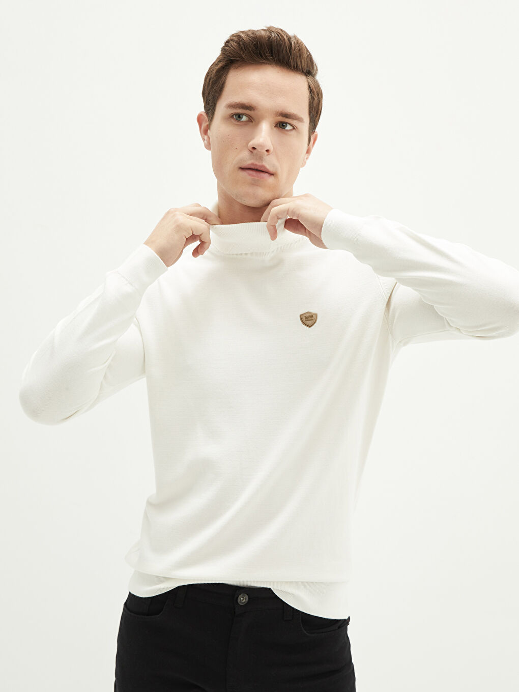 LC Waikiki Turtleneck Long Sleeve Thin Men's Tricot Sweater -W1KK16Z8-R9J