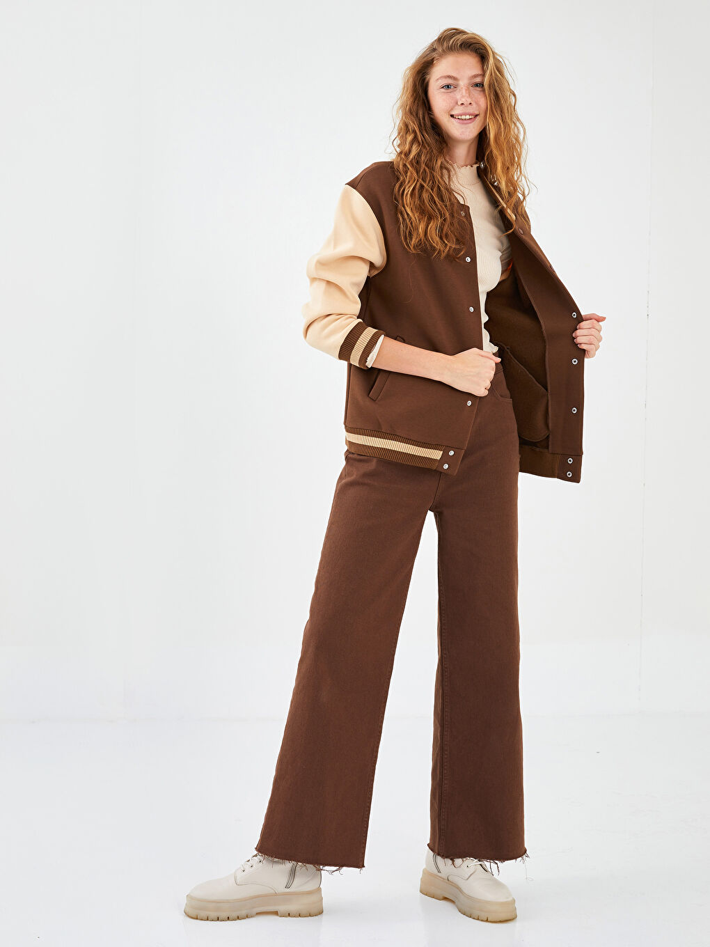 جاكت كلية كم طويل مطبوع للسيدات-5