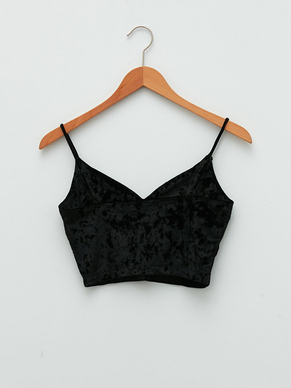 Siyah V Yaka Askılı Kadın Büstiyer-9