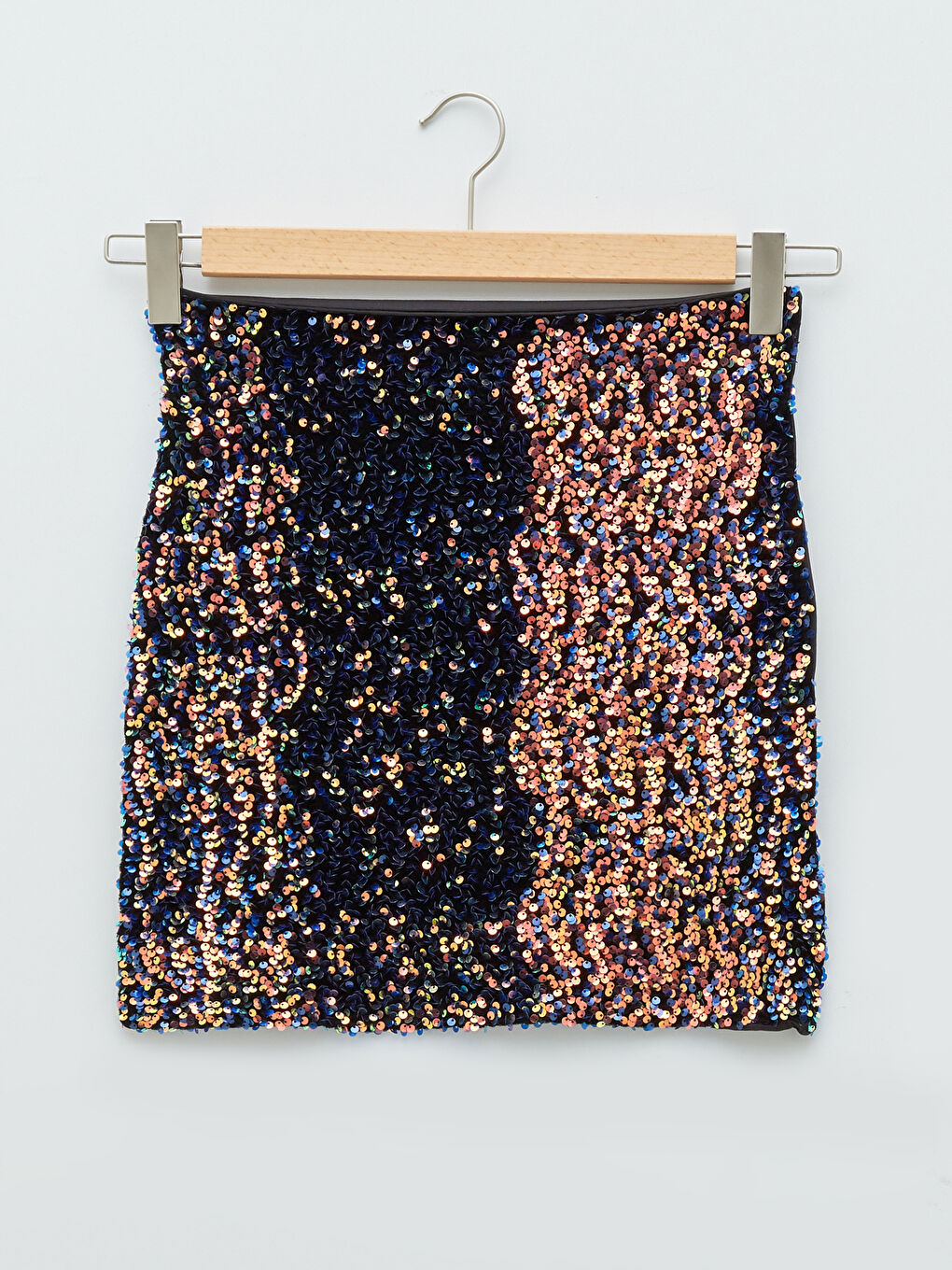 LCW Limited Women's Skirt With Zipper Closure Sequined Waist -W1KK37Z8-CVL