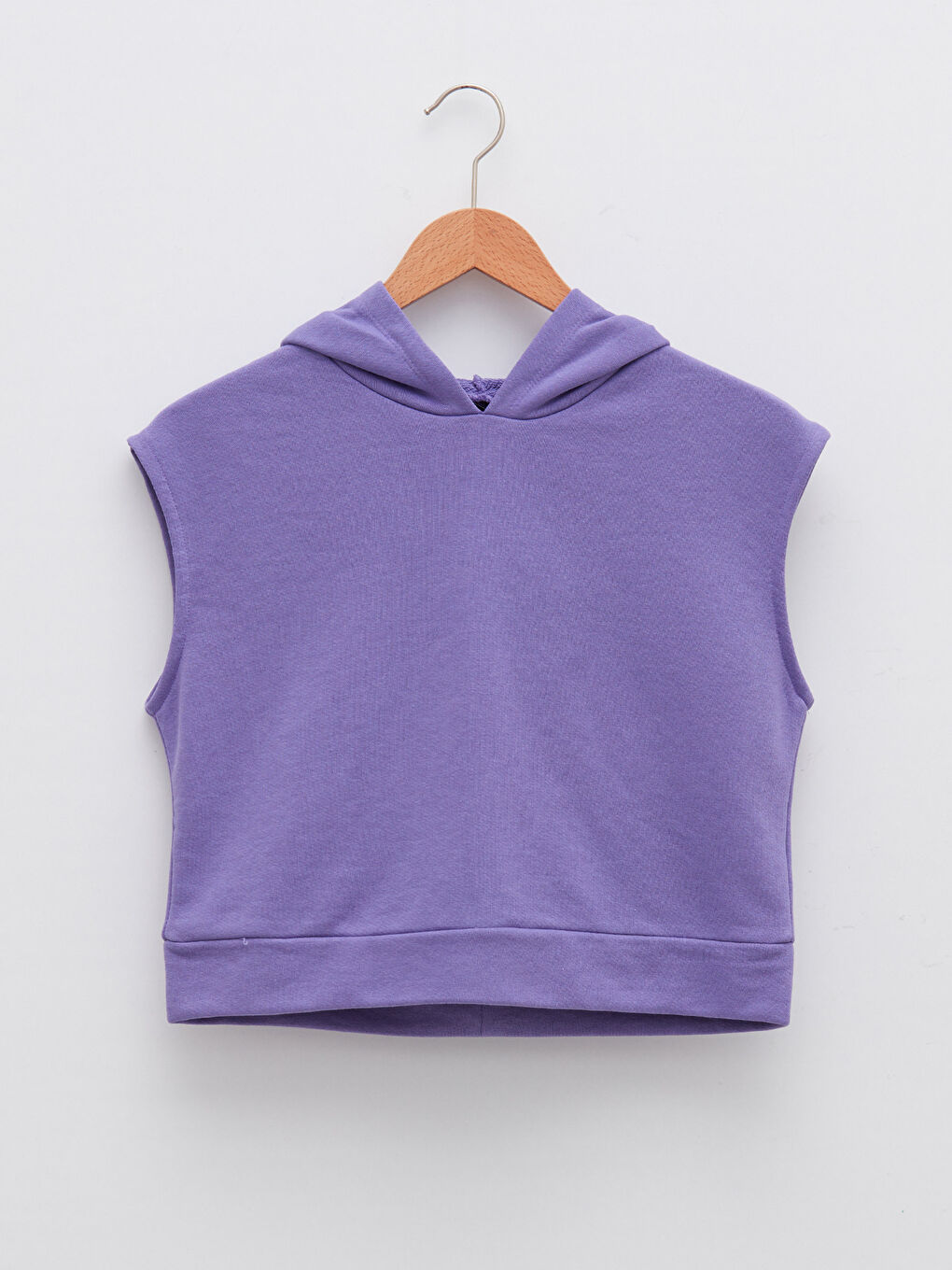 LC Waikiki Women's Hooded Plain Sleeveless Sweatshirt -W1KK55Z8-QRA
