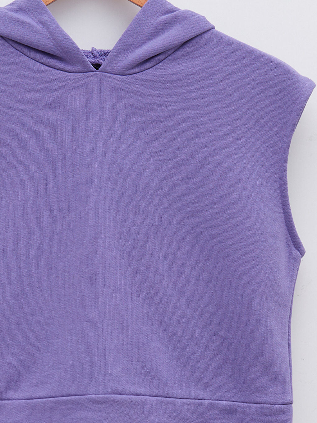 LC Waikiki Women's Hooded Plain Sleeveless Sweatshirt -W1KK55Z8-QRA