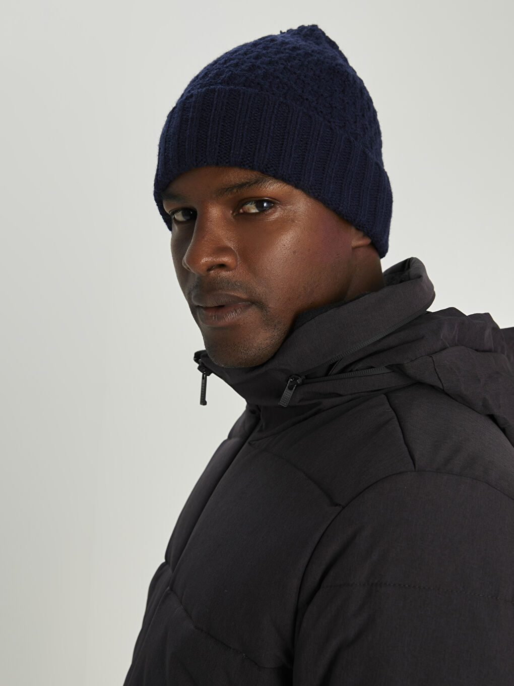 Трикотажный Мужской Берет-1