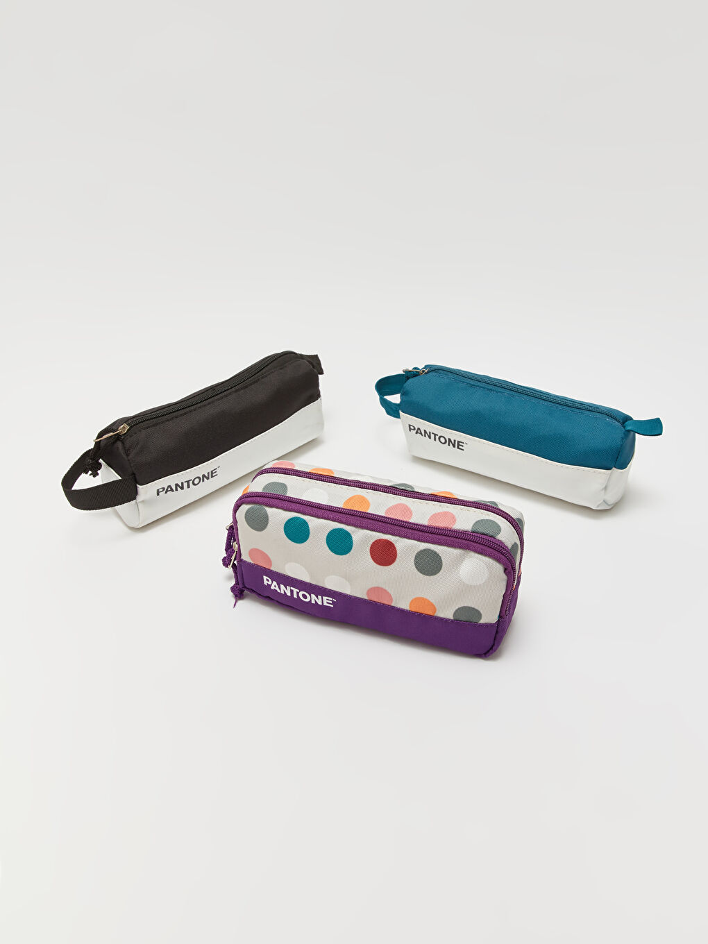 X XSIDE Renk Bloklu Fermuarlı Unisex Kalemlik