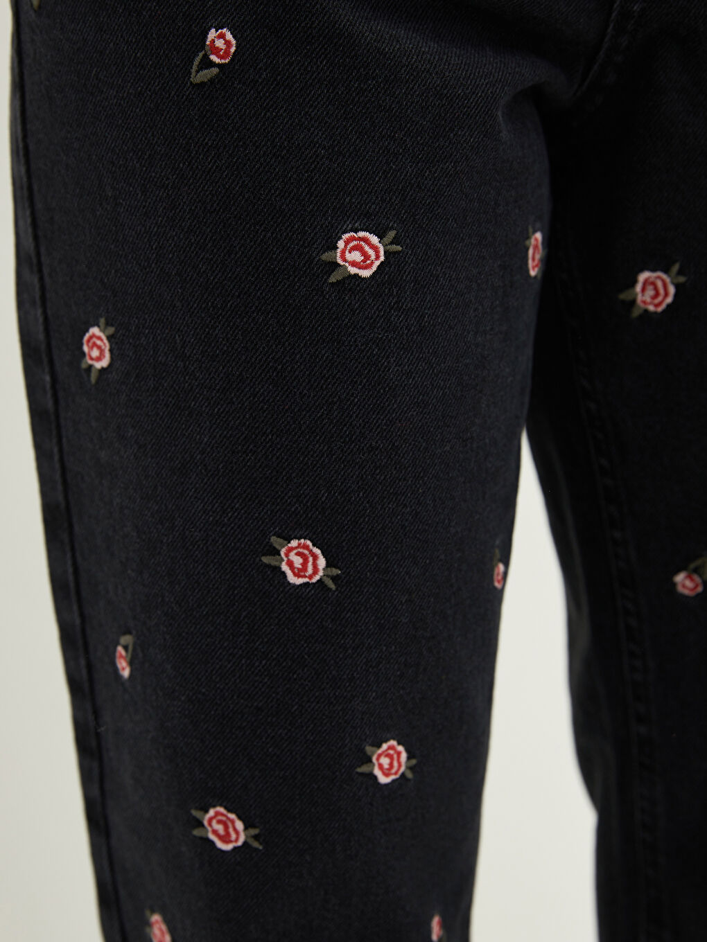 High Waist Straight Fit Embroidered Women's Rodeo Jeans-1