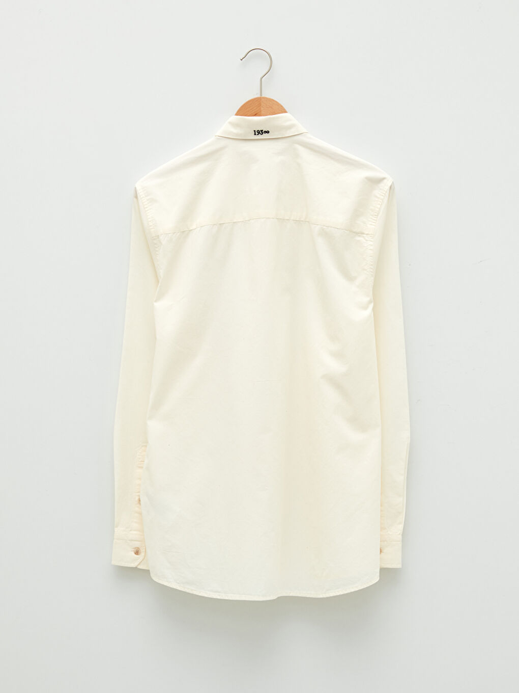 Beyaz Regular Fit Uzun Kollu Atatürk Temalı Erkek Gömlek-11