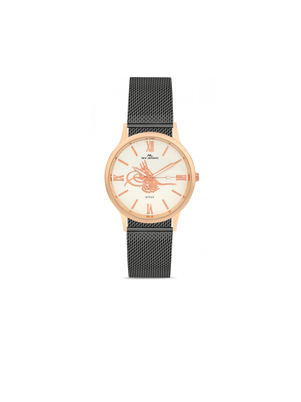 POLO UK Straw Detailed Metal Band Women's Watch-1