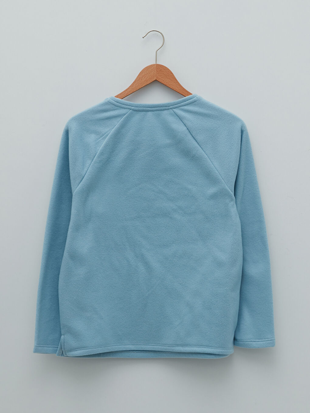 Crew Neck Printed Long Sleeve Fleece Women's Pajamas Set-7