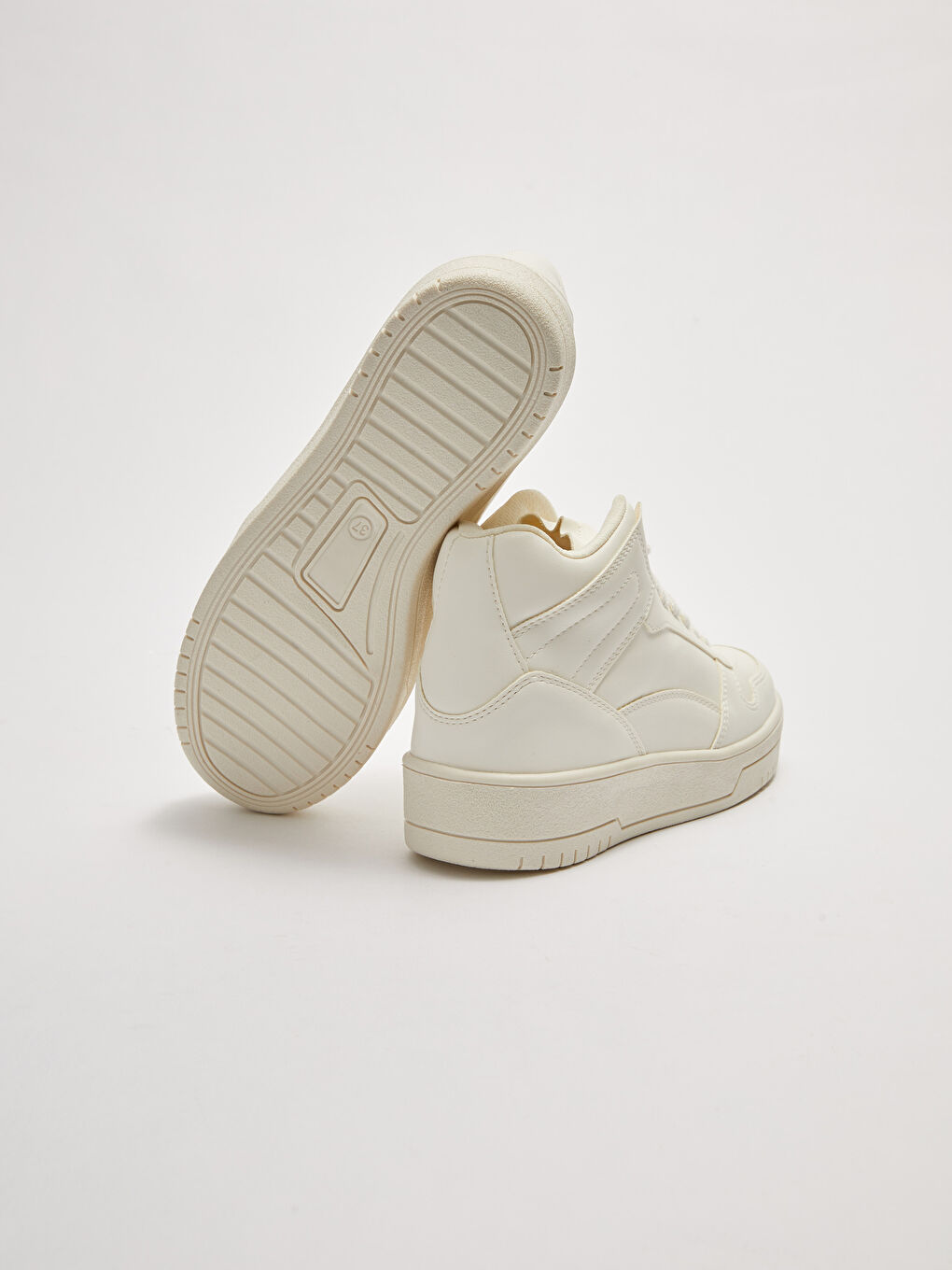 Кроссовки из искусственной кожи на шнуровке длиной до щиколотки для женщин-2