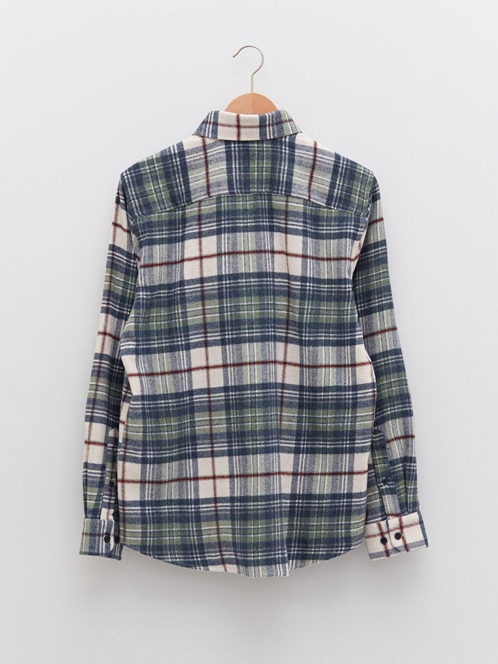 LCWAIKIKI Classic Regular Fit Long Sleeve Plaid Men's Flannel Shirt Jacket -W1KO65Z8-LME