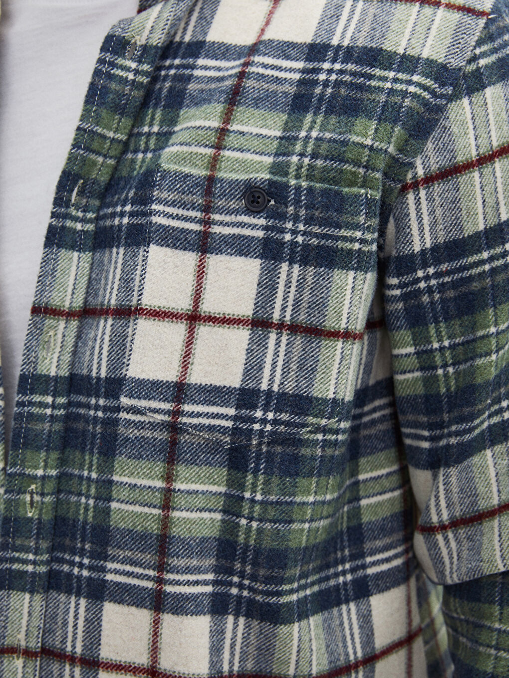LCWAIKIKI Classic Regular Fit Long Sleeve Plaid Men's Flannel Shirt Jacket -W1KO65Z8-LME