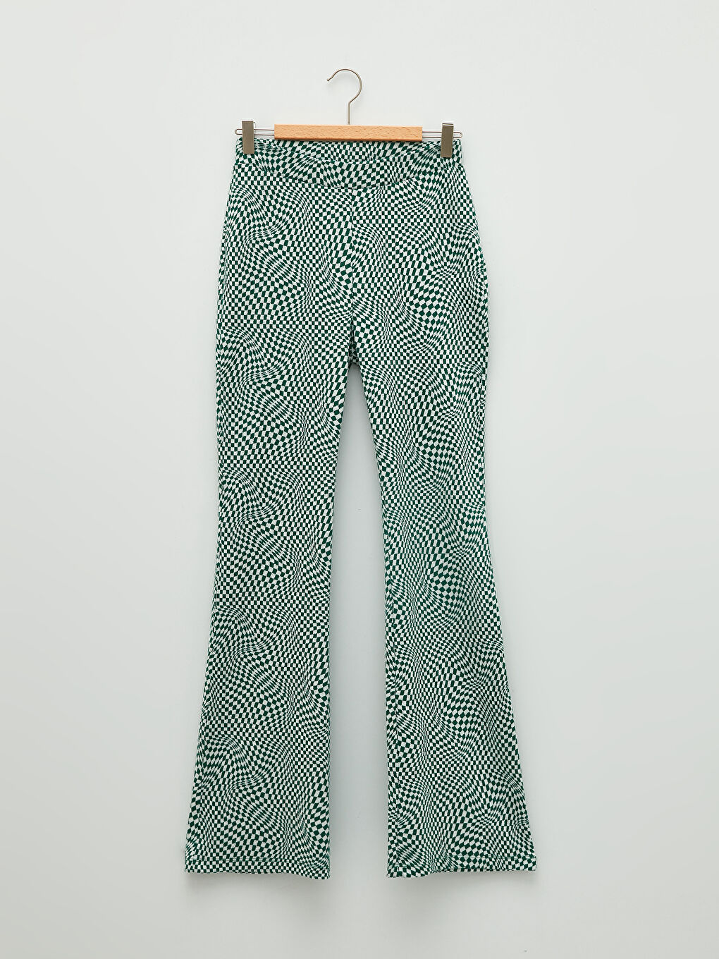 LCW Vision Slim Fit Desenli Geniş Paça Kadın Pantolon -W1KO68Z8-LME