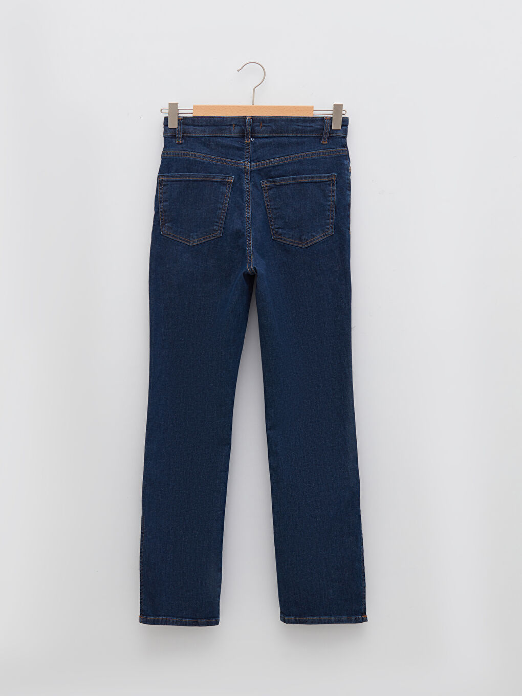 جينز سروال خصر مرتفع سليم فيت روديو للنساء مع تفاصيل الجيب-6